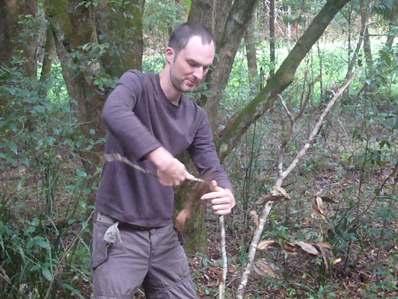 Bushman builds Fire